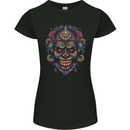 An Evil Clown Mask Skull Womens Petite Cut T-Shirt Black