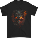 An Evil Fire Skull From the Future Mens T-Shirt 100% Cotton Black