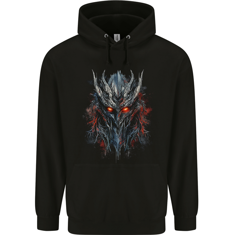 An Evil Sauron Mask Demon Mens 80% Cotton Hoodie Black