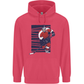 An Ice Hockey Player Childrens Kids Hoodie Heliconia