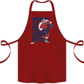 An Ice Hockey Player Cotton Apron 100% Organic Maroon