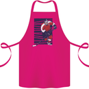 An Ice Hockey Player Cotton Apron 100% Organic Pink