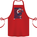 An Ice Hockey Player Cotton Apron 100% Organic Red