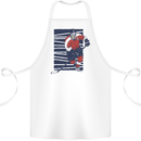 An Ice Hockey Player Cotton Apron 100% Organic White