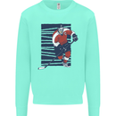 An Ice Hockey Player Kids Sweatshirt Jumper Peppermint