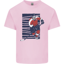 An Ice Hockey Player Mens Cotton T-Shirt Tee Top Light Pink