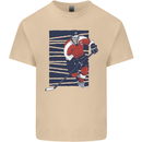 An Ice Hockey Player Mens Cotton T-Shirt Tee Top Sand