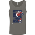 An Ice Hockey Player Mens Vest Tank Top Charcoal