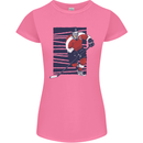 An Ice Hockey Player Womens Petite Cut T-Shirt Azalea
