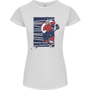 An Ice Hockey Player Womens Petite Cut T-Shirt White