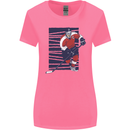 An Ice Hockey Player Womens Wider Cut T-Shirt Azalea