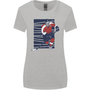 An Ice Hockey Player Womens Wider Cut T-Shirt Sports Grey