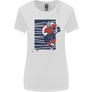 An Ice Hockey Player Womens Wider Cut T-Shirt White