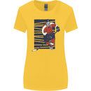 An Ice Hockey Player Womens Wider Cut T-Shirt Yellow