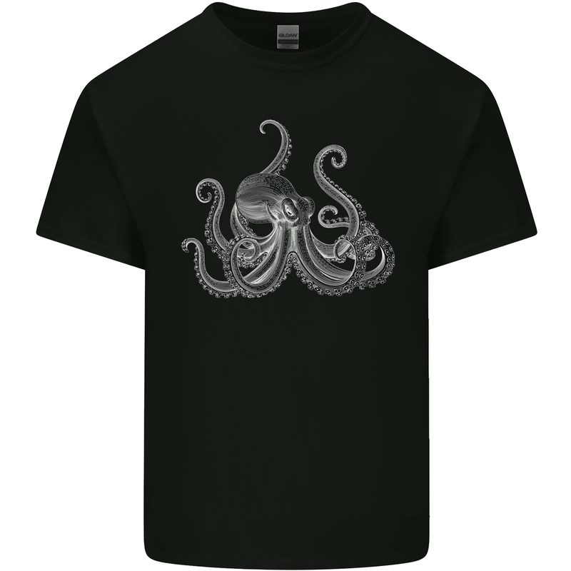 An Octopus Scuba Diver Deep Sea Diving Kids T-Shirt Childrens Black