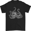 An Octopus Scuba Diver Deep Sea Diving Mens T-Shirt 100% Cotton Black