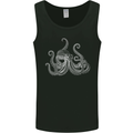 An Octopus Scuba Diver Deep Sea Diving Mens Vest Tank Top Black