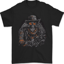 An Old Biker Skull Motorcycle Chopper Mens T-Shirt 100% Cotton Black