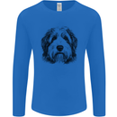 An Old English Sheepdog Dog Mens Long Sleeve T-Shirt Royal Blue