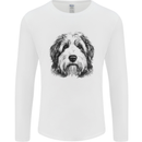 An Old English Sheepdog Dog Mens Long Sleeve T-Shirt White