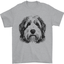 An Old English Sheepdog Dog Mens T-Shirt 100% Cotton Sports Grey