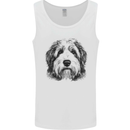 An Old English Sheepdog Dog Mens Vest Tank Top White