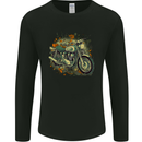 An Old Motorbike Retro Biker Motorcycle Mens Long Sleeve T-Shirt Black