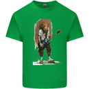 An Old Rocker With an Electric Guitar Rock Music Mens Cotton T-Shirt Tee Top Irish Green