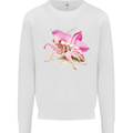 An Orchid Mantis Kids Sweatshirt Jumper White