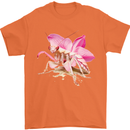 An Orchid Mantis Mens T-Shirt 100% Cotton Orange