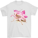 An Orchid Mantis Mens T-Shirt 100% Cotton White