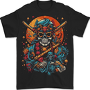 An Oriental Samurai Skull MMA Martial Arts Mens T-Shirt 100% Cotton BLACK