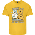 An Owl & Cat Book Reading Bookworm Kids T-Shirt Childrens Yellow