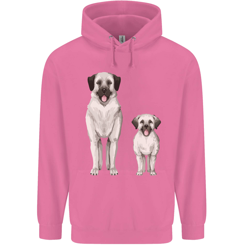 Anatolian Shepherd Dog and Puppy Childrens Kids Hoodie Azalea