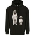 Anatolian Shepherd Dog and Puppy Childrens Kids Hoodie Black