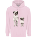 Anatolian Shepherd Dog and Puppy Childrens Kids Hoodie Light Pink