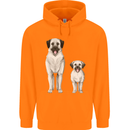 Anatolian Shepherd Dog and Puppy Childrens Kids Hoodie Orange