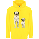 Anatolian Shepherd Dog and Puppy Childrens Kids Hoodie Yellow