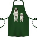 Anatolian Shepherd Dog and Puppy Cotton Apron 100% Organic Forest Green