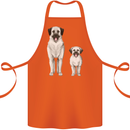 Anatolian Shepherd Dog and Puppy Cotton Apron 100% Organic Orange