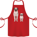 Anatolian Shepherd Dog and Puppy Cotton Apron 100% Organic Red