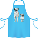 Anatolian Shepherd Dog and Puppy Cotton Apron 100% Organic Turquoise