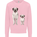 Anatolian Shepherd Dog and Puppy Kids Sweatshirt Jumper Light Pink