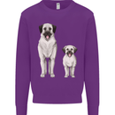 Anatolian Shepherd Dog and Puppy Kids Sweatshirt Jumper Purple