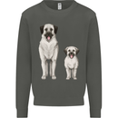 Anatolian Shepherd Dog and Puppy Kids Sweatshirt Jumper Storm Grey