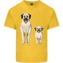 Anatolian Shepherd Dog and Puppy Kids T-Shirt Childrens Yellow