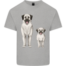 Anatolian Shepherd Dog and Puppy Mens Cotton T-Shirt Tee Top Sports Grey