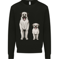 Anatolian Shepherd Dog and Puppy Mens Sweatshirt Jumper Black