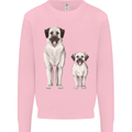 Anatolian Shepherd Dog and Puppy Mens Sweatshirt Jumper Light Pink