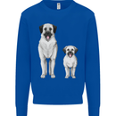 Anatolian Shepherd Dog and Puppy Mens Sweatshirt Jumper Royal Blue